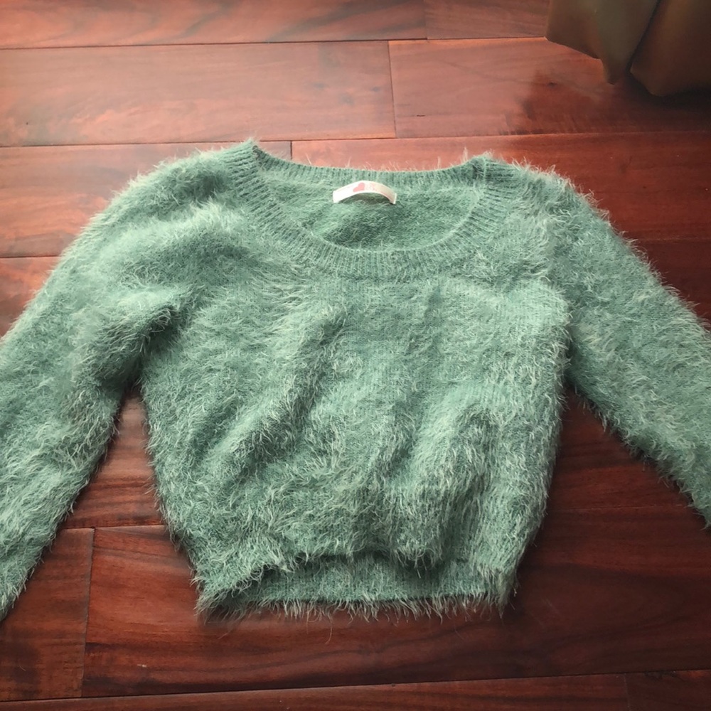 Fuzzy crop top